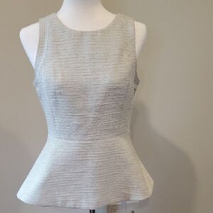 Banana Republic Elegant Cream Sleeveless Top